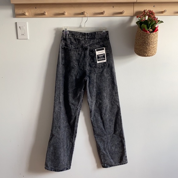 Urban Planet Grey Wide Leg Demin Jeans - Picture 2 of 4